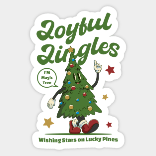 Cheerful Christmas Tree Sticker